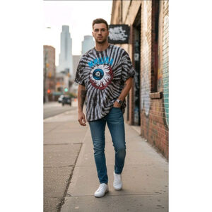 Mishka Keep Watch Eyeball Tie-Dye T-shirt Size XL USA